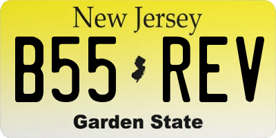 NJ license plate B55REV