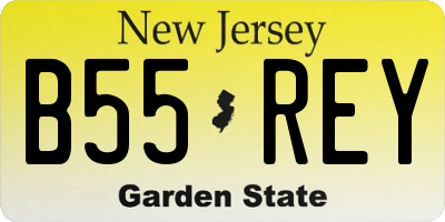 NJ license plate B55REY
