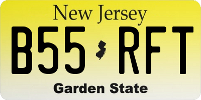 NJ license plate B55RFT
