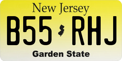 NJ license plate B55RHJ