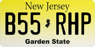 NJ license plate B55RHP