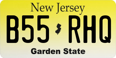 NJ license plate B55RHQ