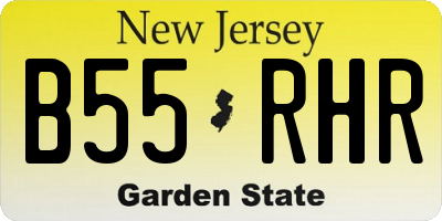 NJ license plate B55RHR