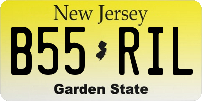 NJ license plate B55RIL