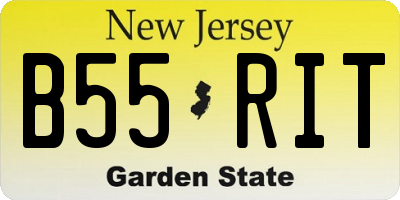 NJ license plate B55RIT