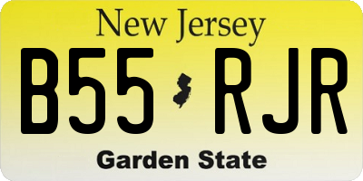NJ license plate B55RJR