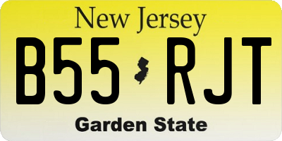 NJ license plate B55RJT