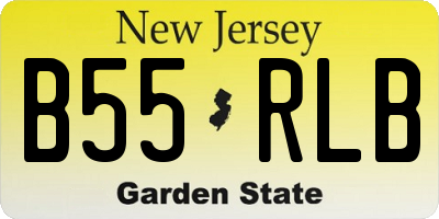 NJ license plate B55RLB