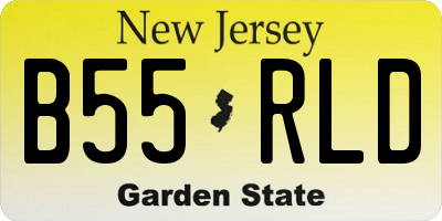 NJ license plate B55RLD