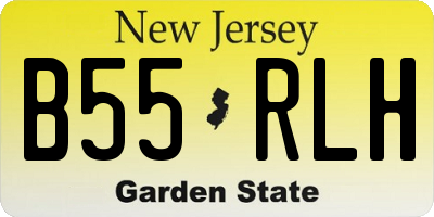 NJ license plate B55RLH