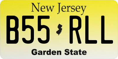 NJ license plate B55RLL