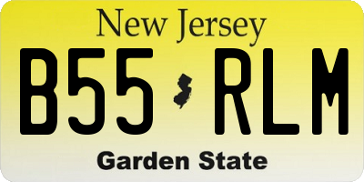 NJ license plate B55RLM