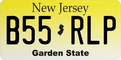 NJ license plate B55RLP