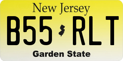 NJ license plate B55RLT