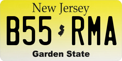 NJ license plate B55RMA