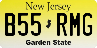 NJ license plate B55RMG