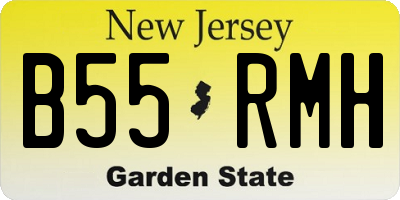 NJ license plate B55RMH