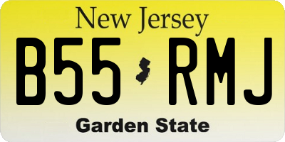 NJ license plate B55RMJ