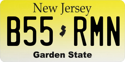 NJ license plate B55RMN
