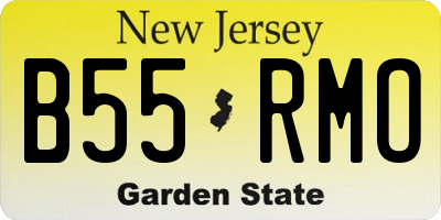 NJ license plate B55RMO