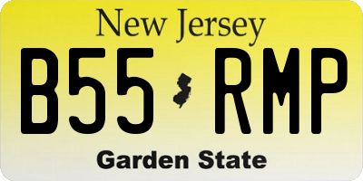 NJ license plate B55RMP