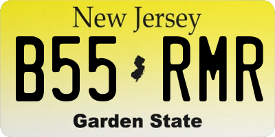 NJ license plate B55RMR