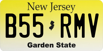 NJ license plate B55RMV