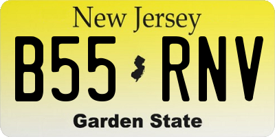 NJ license plate B55RNV