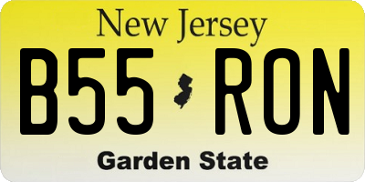 NJ license plate B55RON