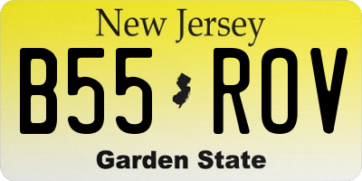 NJ license plate B55ROV