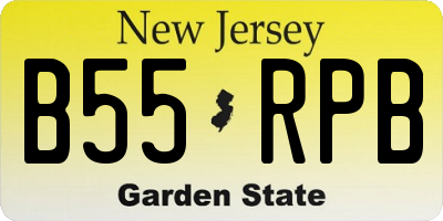 NJ license plate B55RPB