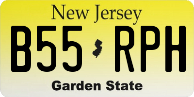 NJ license plate B55RPH