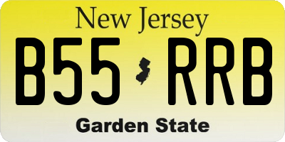 NJ license plate B55RRB