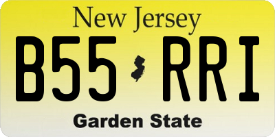NJ license plate B55RRI