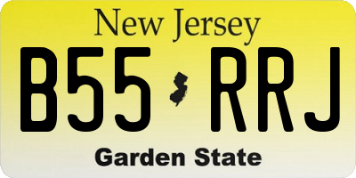 NJ license plate B55RRJ