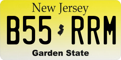 NJ license plate B55RRM