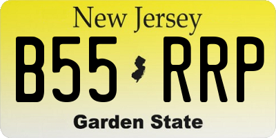 NJ license plate B55RRP