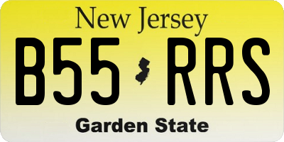 NJ license plate B55RRS