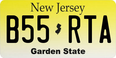NJ license plate B55RTA