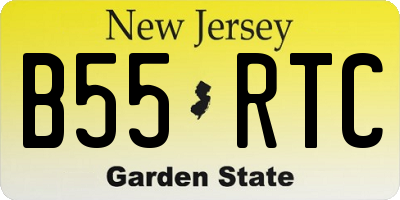 NJ license plate B55RTC
