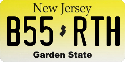 NJ license plate B55RTH