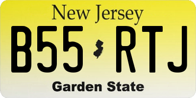 NJ license plate B55RTJ