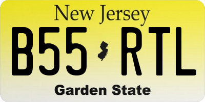 NJ license plate B55RTL