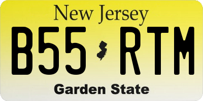 NJ license plate B55RTM