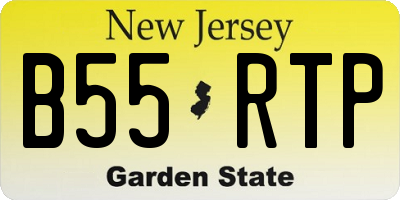 NJ license plate B55RTP