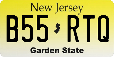 NJ license plate B55RTQ