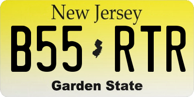 NJ license plate B55RTR