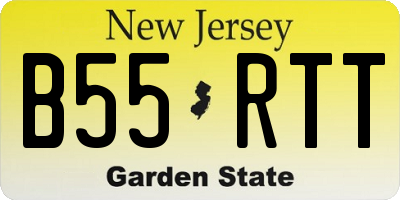 NJ license plate B55RTT
