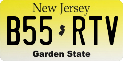 NJ license plate B55RTV