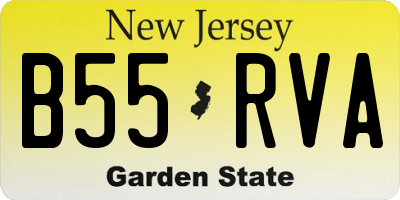 NJ license plate B55RVA